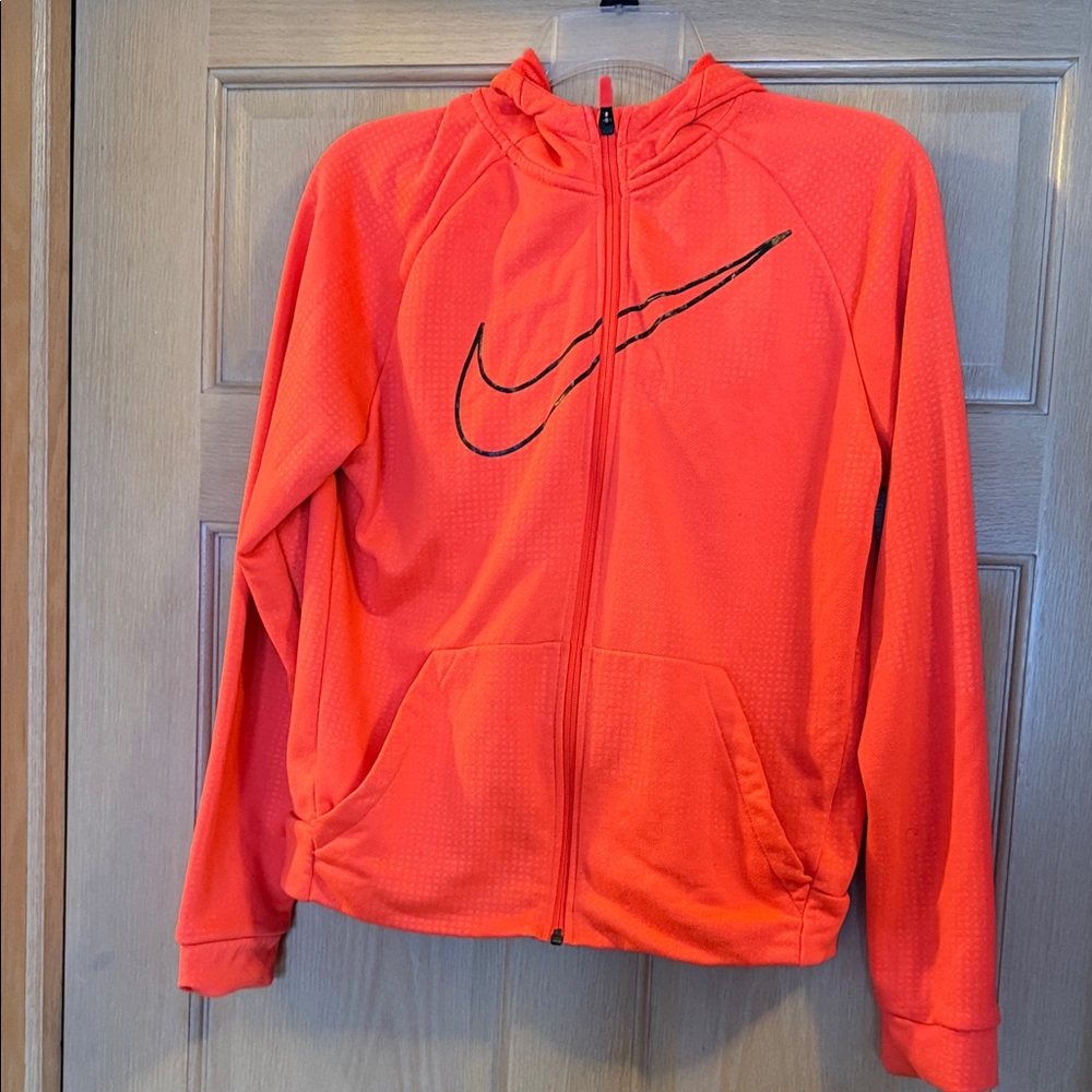 Nike Kids Bright Orange Zip-Up Jacket